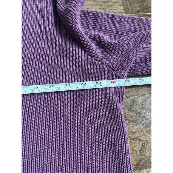 Chaps Classic Women’s Purple Shawl Sweater Cardigan Sz 3XL Buttons Academia NWT - Picture 4 of 5